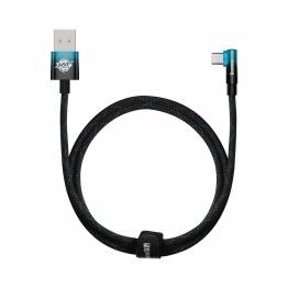 Baseus MVP hårdført USB til USB-C kabel med vinkel - 1m - Blå